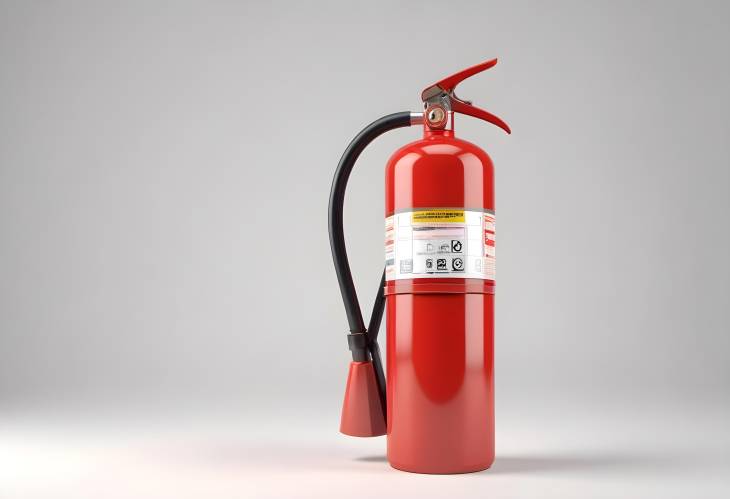 3D Fire Extinguisher Illustration Essential Tool for Safety