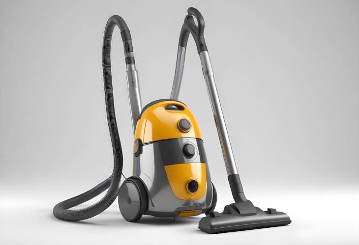 3D Vacuum Cleaner Illustration Essential for Home Cleaning