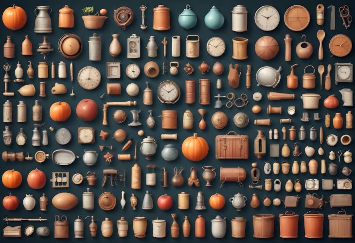 60 Isolated Objects Essential Design Tools for Your Creative Projects