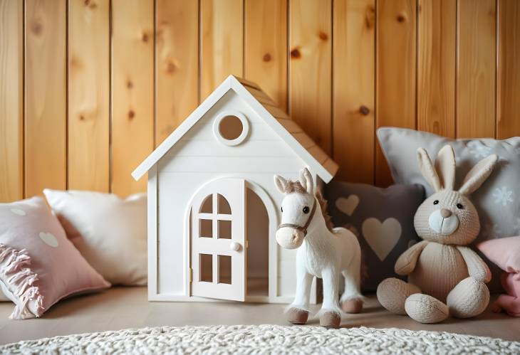 A Playful Haven Toy House and Friends in the Nursery