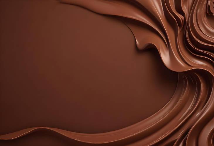 Abstract Chocolate Wave Design A Smooth and Luxurious Background for Elegant Themes and Projects