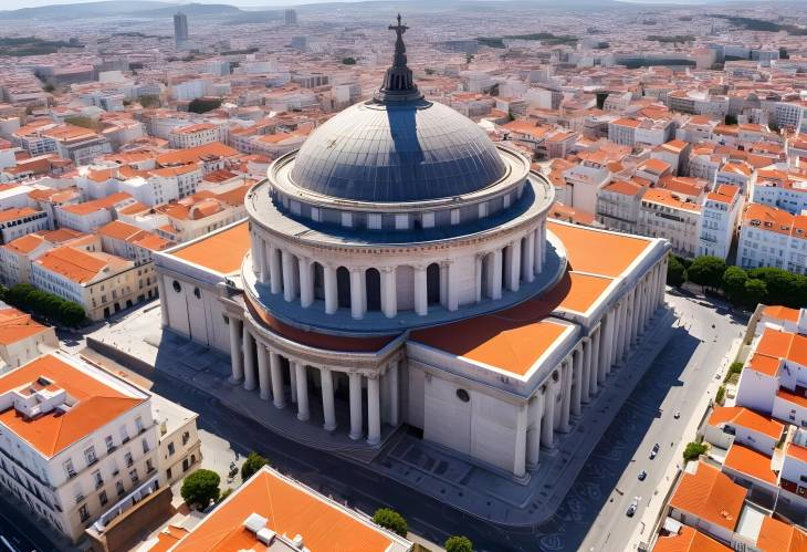 Aerial View of Lisbons National Pantheon Historical and Architectural Masterpiece