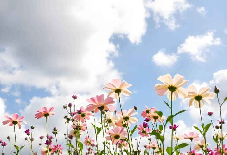 Aesthetic Floral Concept Among the Clouds