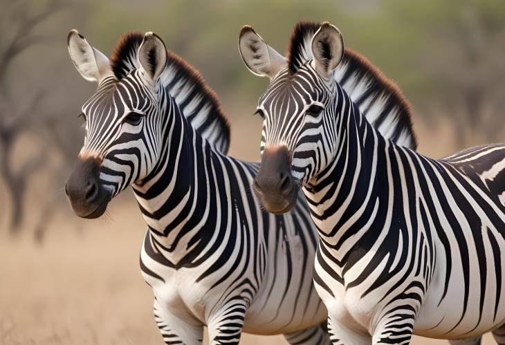 Alert Burchells Zebras in Kruger National Park  A Glimpse of South Africas Majestic Wildlife