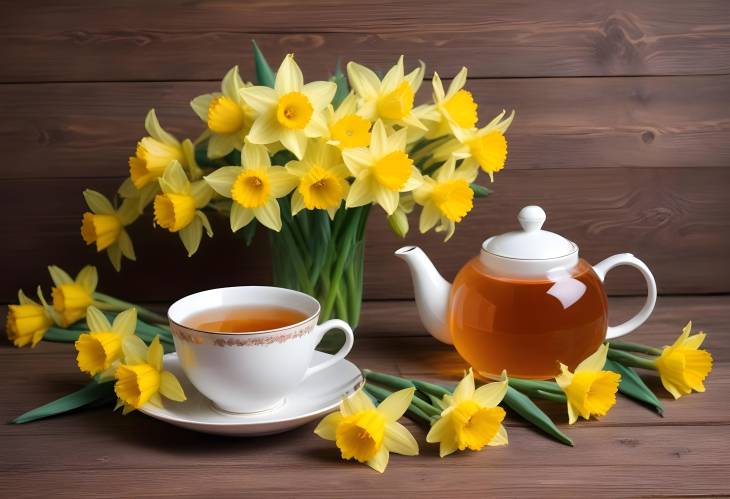 Aromatic Daffodils and Tea A Floral Retreat