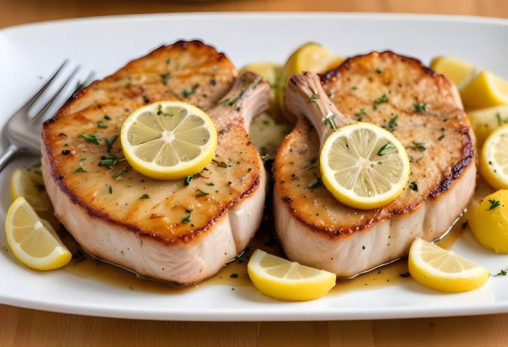 Aromatic Garlic Lemon Baked Pork Chops Tender and Delicious Dish