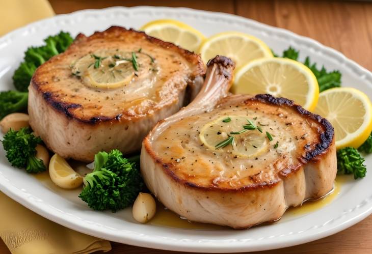 Aromatic Garlic Lemon Pork Chops Tender and Delicious Baked Dish