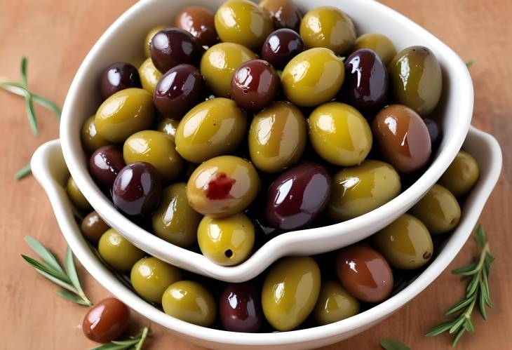 Aromatic Herb Infused Olives with Tangy Olive Oil for a Gourmet Experience