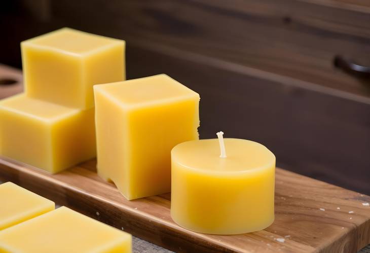 Artisanal Candle Production Raw Beeswax Blocks for Crafting Handmade Candles