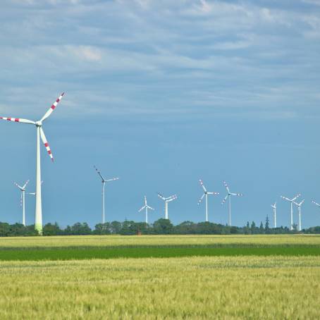 Austrian Wind Turbines on Hundsheimer Berg