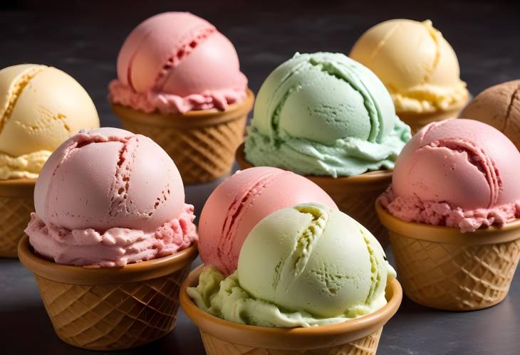 Authentic Gelato Italian Style Ice Cream, Dense Texture with Intense Flavor, Made with Milk or Cream