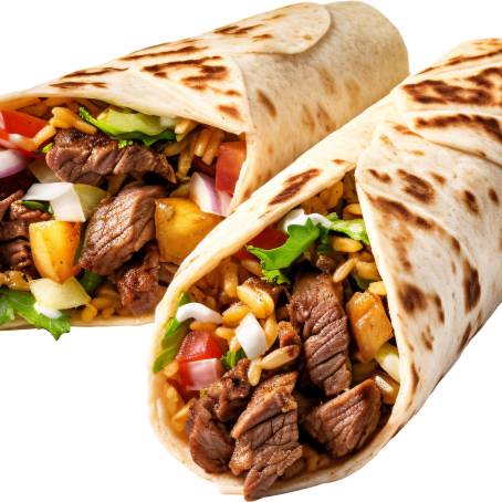 Authentic Shawarma CloseUp Savory Middle Eastern Meat Delicacy