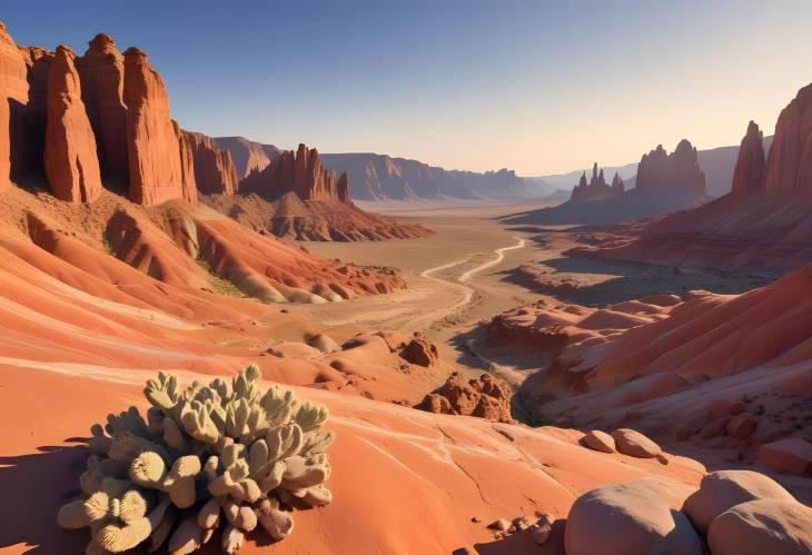 Awe Inspiring Desert Landscape at Sunset