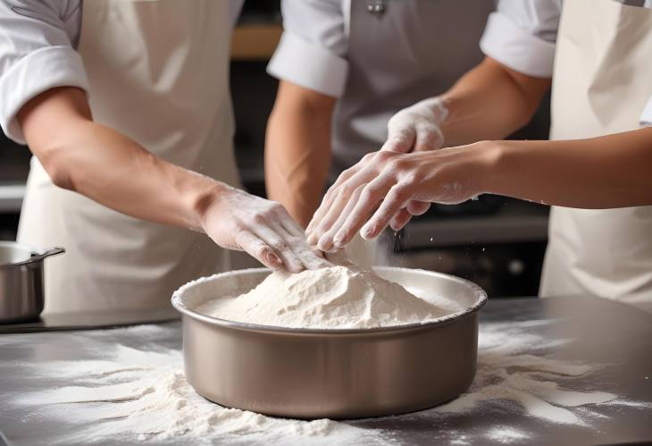 Baker Floury Hands Clapping in Restaurant