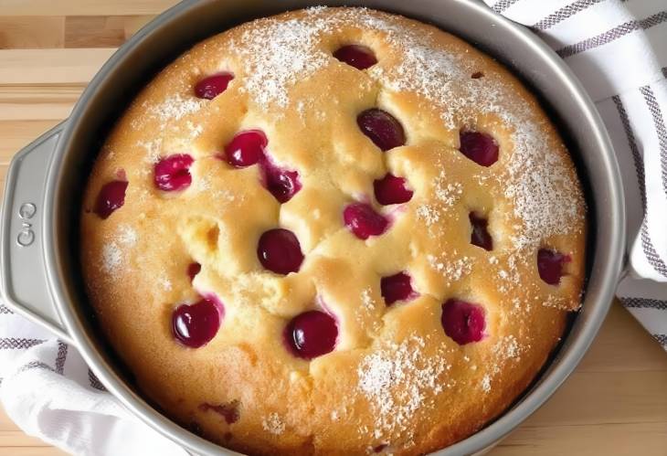 Baking Bliss Fresh Cherry Sponge Cake in Tin