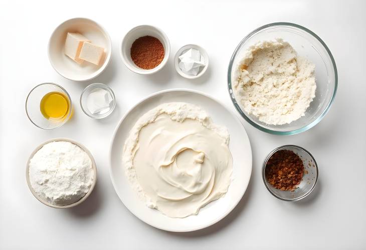 Baking Essentials Preparing for Pastry on a White Table