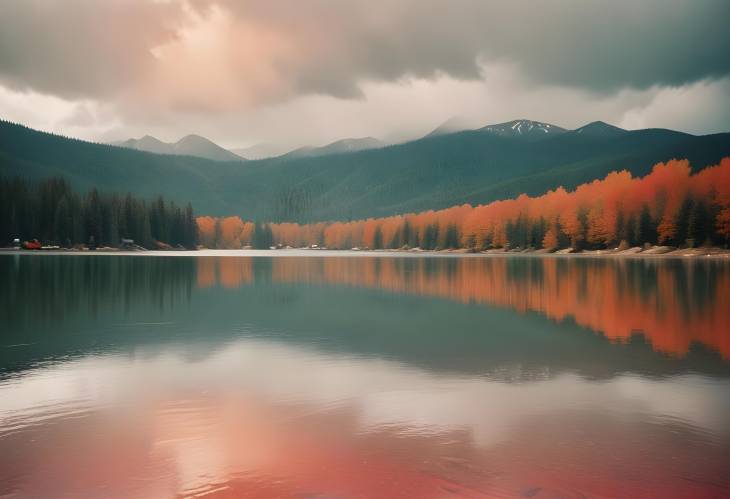 Beautiful Mountain Lake at Bear Lake Resort in North Carolina