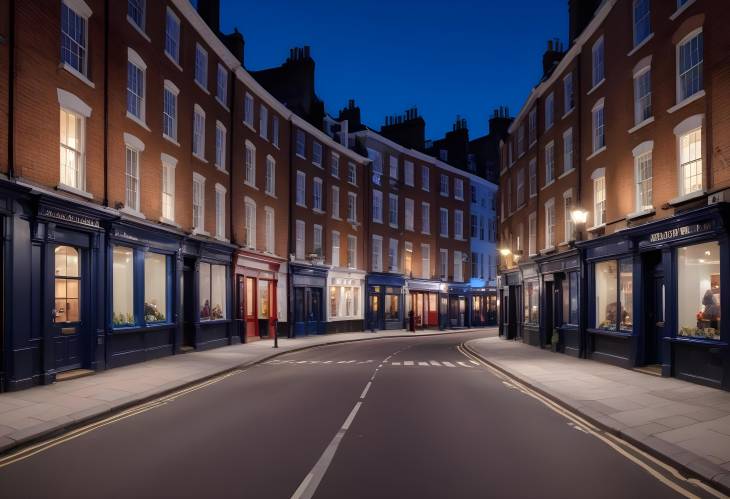 Blue Hour in Soho Great Marlborough Street Long Exposure with Sweeping Car Lights