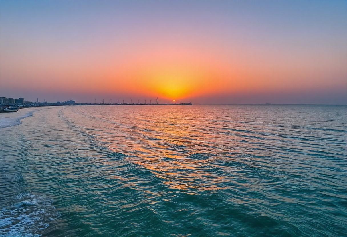 Breathtaking Sunrise at Al Khobar Beach