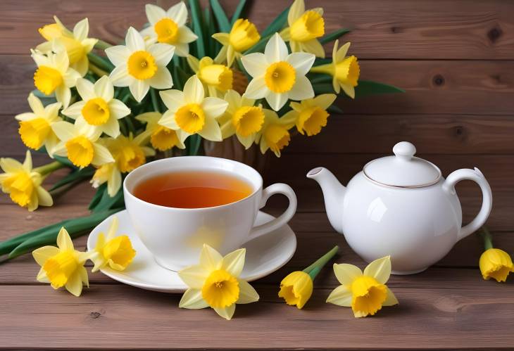 Bright Daffodils and Tea A Refreshing Spring Experience