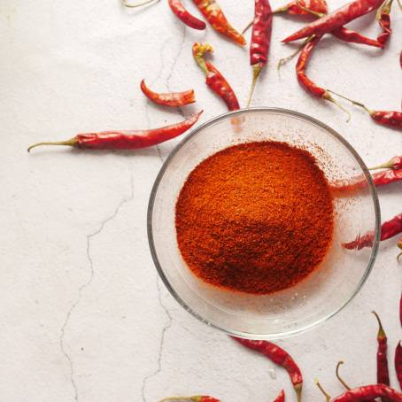 Bright Red Cayenne Pepper Isolated on Clean White Background