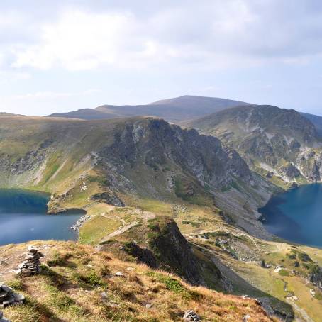 Bulgaria Seven Rila Lakes Sunrise Aerial Beauty