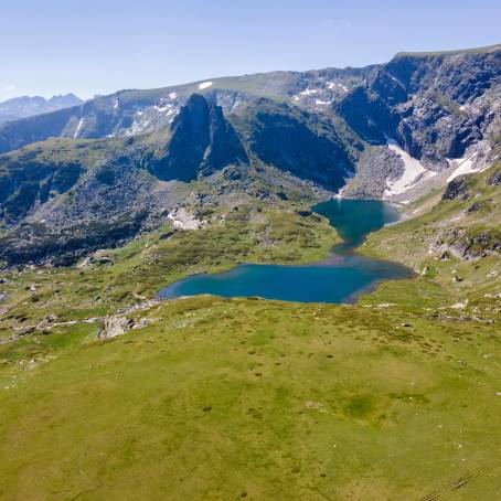 Bulgaria Seven Rila Lakes Sunrise Aerial Perfection