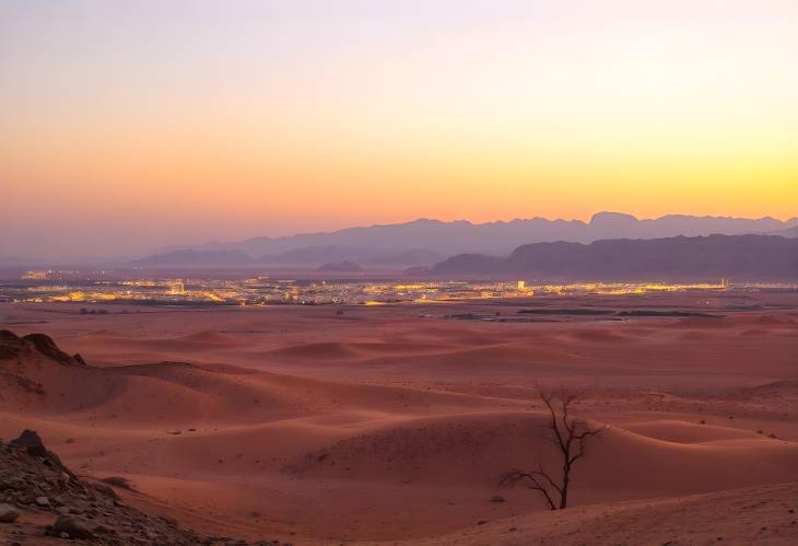 Captivating Desert Landscape at Sunset