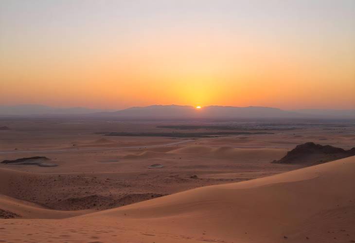 Captivating Desert Sunset at Jabal Al Qara