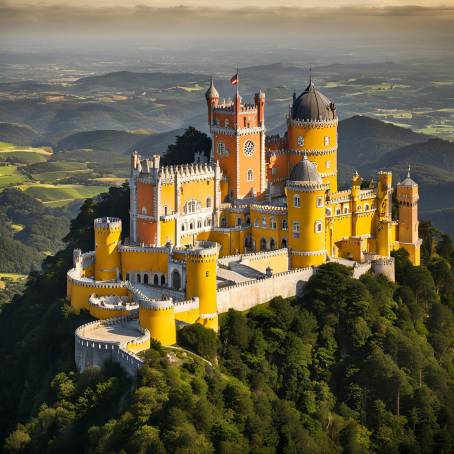 Captivating National Palace of Pena Near Sintra, Portugal