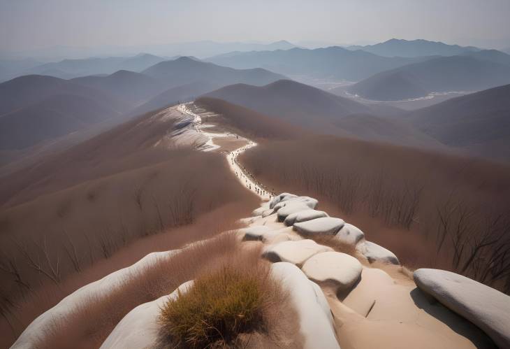 Captivating Views of Standing Rock Mountain in Mudeungsan Park, Gwangju