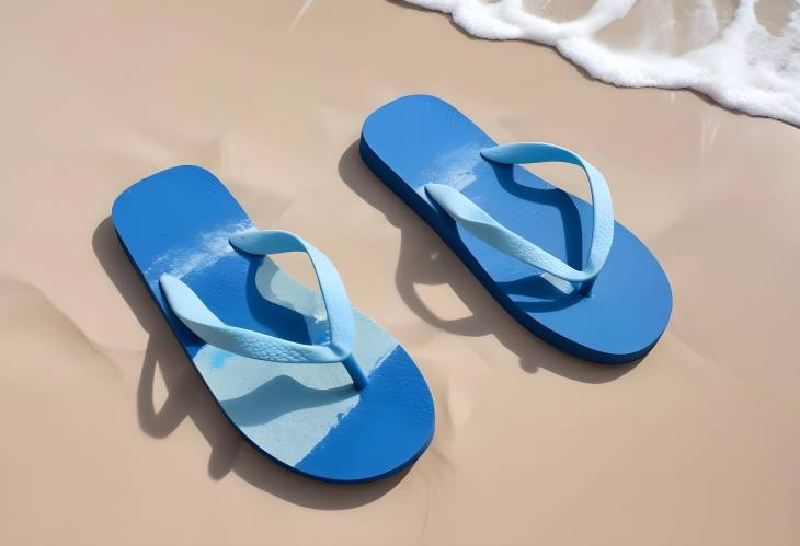 Casual Blue Flip Flops Perfect for Summer Adventures