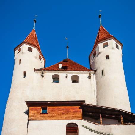 Cesis Castle Aerial Drone View