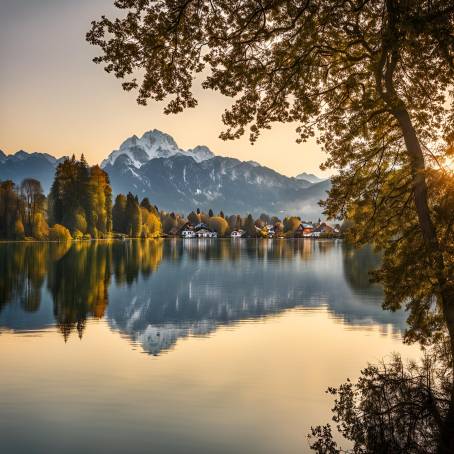 Charming Lake Hopfensee A Scenic Gem in Fssen, Bavaria