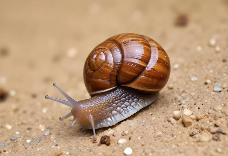 Charming Little Snail in Germany  A Serene Summer Moment in July