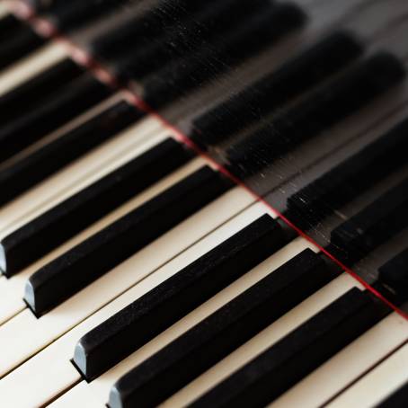 Charming Old Grand Piano in a Refined Classical Setting