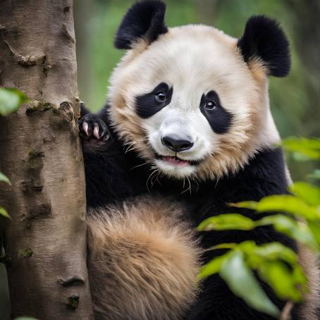 Charming Young Panda in Sichuan Adorable and Playful Moments