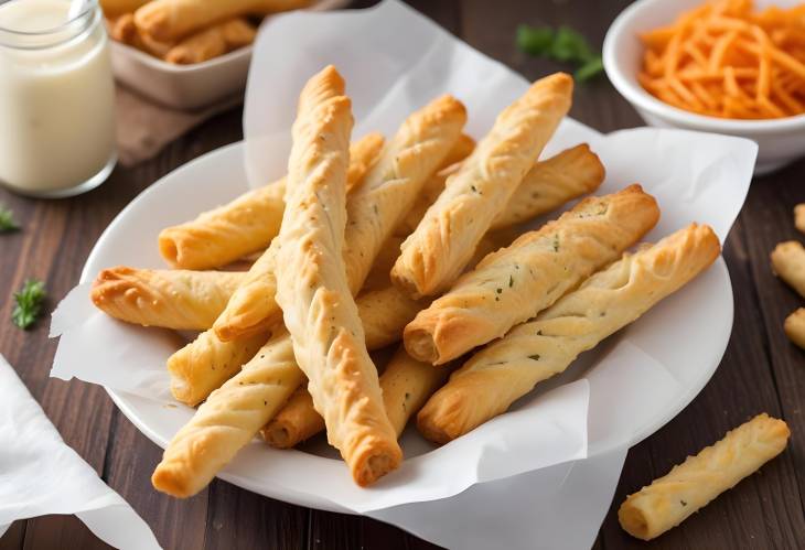 Cheese Straws Deliciously Savory Pastry with Cheese and Crunchy Dough