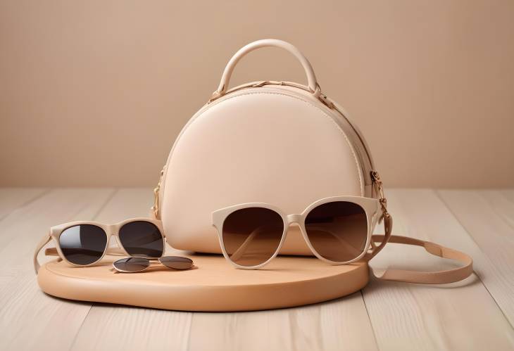 Chic Beige Handbag and Sunglasses Essential Accessories for Every Woman