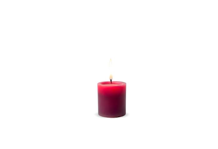 Chic Candle Isolated on White Background Perfect for Elegant Home Settings