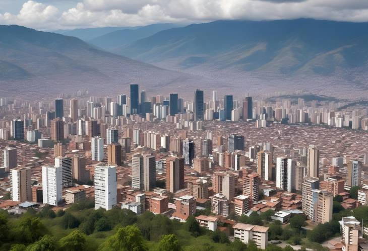 Cityscape of Medellin A Stunning Overview of Colombias Dynamic Second City