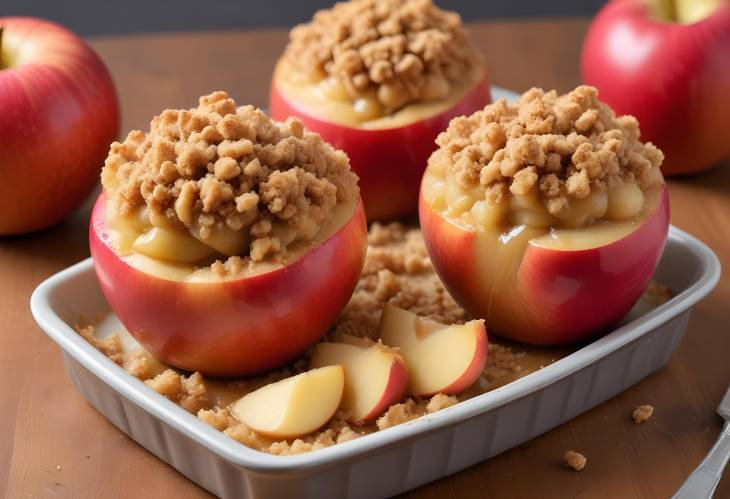 Classic Apple Crumble Recipe Baked Apples with Buttery Crumb Topping