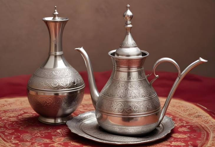 Classic Arabic Dallah Pot with Long Spout for Traditional Coffee