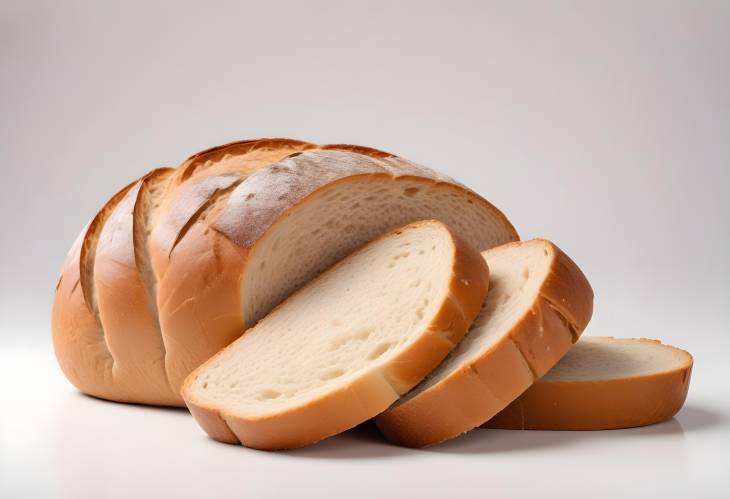 Classic Bread Isolated on a White Clean Background