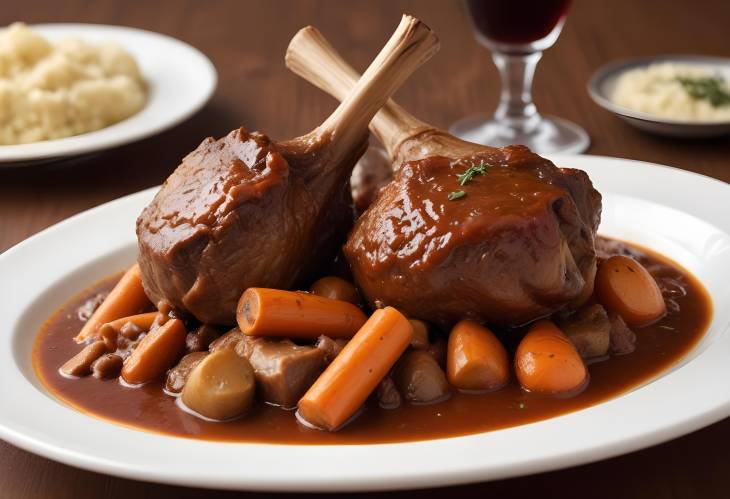 Classic Lamb Shank Tender Slow Cooked Lamb with Rich Sauce