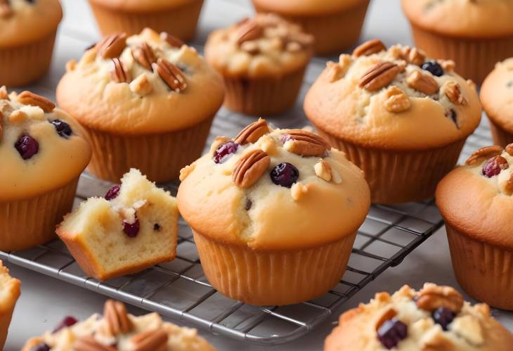 Classic Muffins Soft and Fluffy with Fruit or Nuts for a Perfect Snack