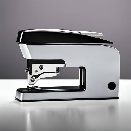 Classic Office Stapler Isolated on White Essential Desk Tool