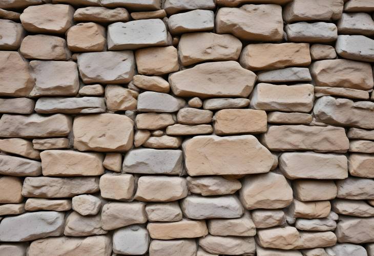 Classic Old Stone Wall with Rich Texture from an Ancient Castle