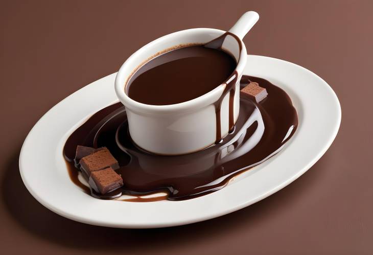 Classic Warm Chocolate Sauce with Rich, Smooth Texture