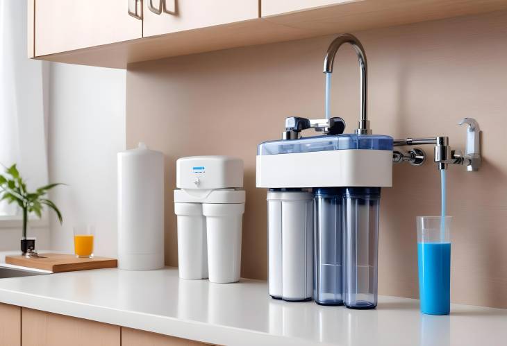 Clear Water Filtration System with Osmosis and Deionization for Home, Under Sink Installation, Kitch